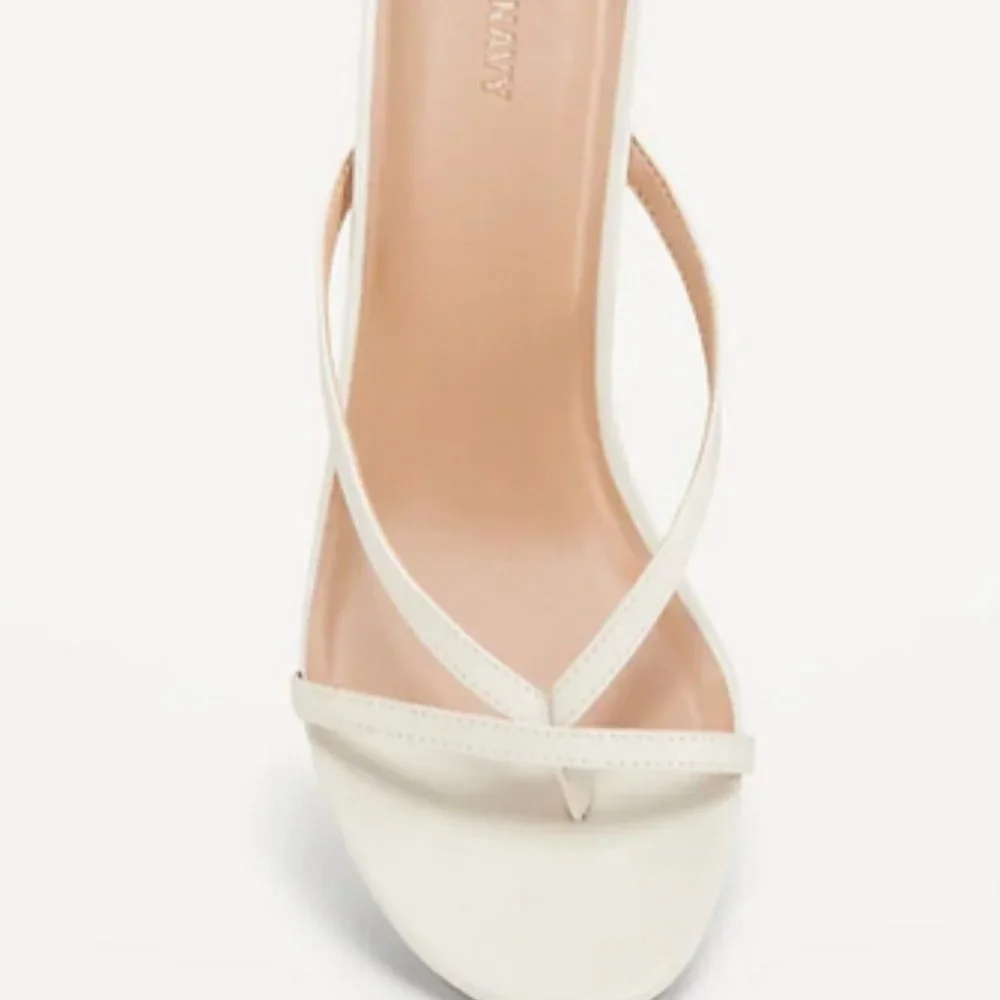 PINK Strappy Faux-Leather Wedge Thong Sandals for Women size 10 - Picture 4 of 6